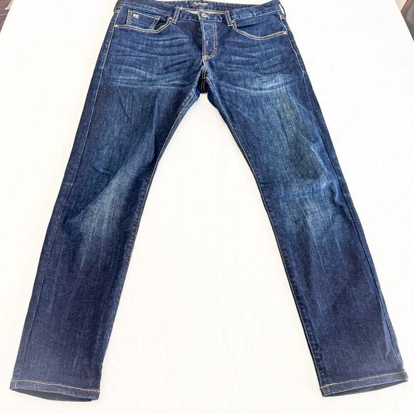 Scotch & Soda Ralston Button Fly Dark Wash Denim Jean Straight Leg Size 33 x 32 - Picture 2 of 10